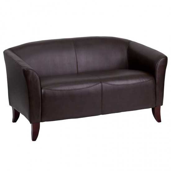 Brown LeatherSoft Loveseat