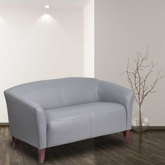 Gray LeatherSoft Loveseat