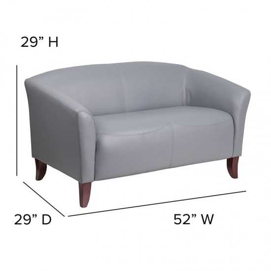 Gray LeatherSoft Loveseat