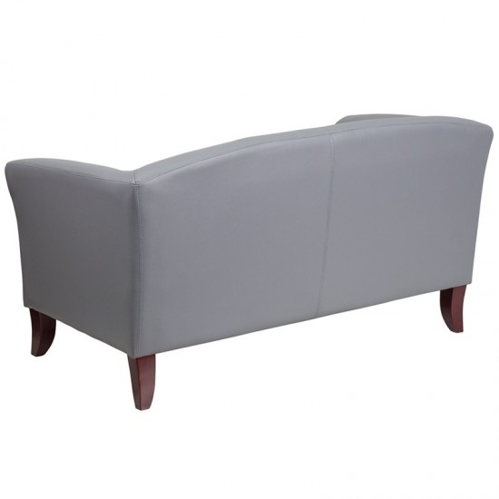 Gray LeatherSoft Loveseat