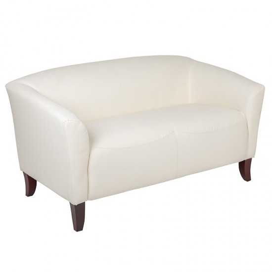 Ivory LeatherSoft Loveseat