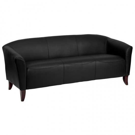 Black LeatherSoft Sofa