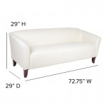 Ivory LeatherSoft Sofa