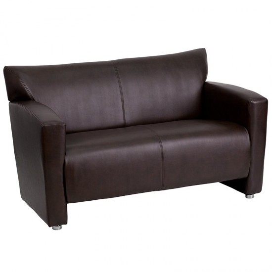 Brown LeatherSoft Loveseat