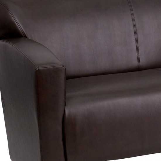 Brown LeatherSoft Loveseat