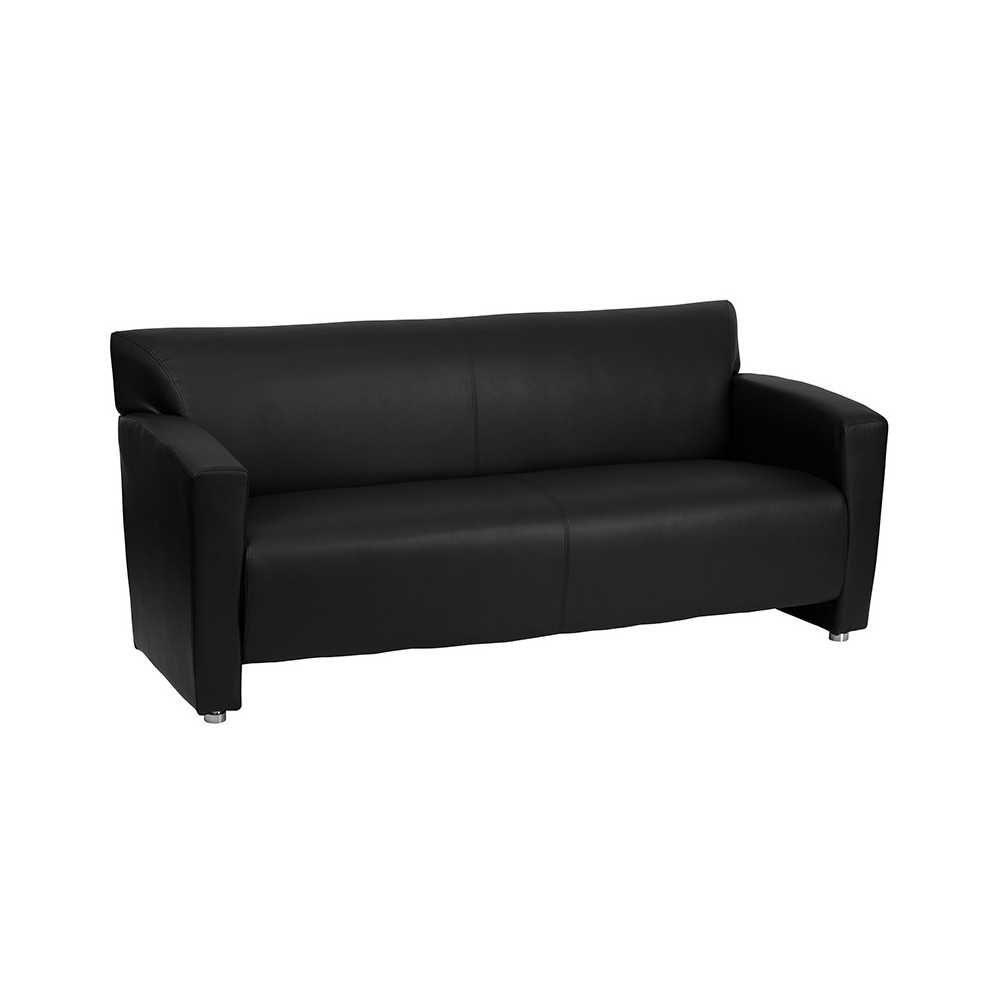 Black LeatherSoft Sofa