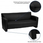 Black LeatherSoft Sofa