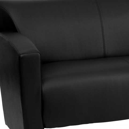 Black LeatherSoft Sofa