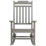 Set of 2 Winston All-Weather Rocking Chair in Gray Faux Wood