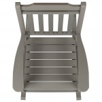 Set of 2 Winston All-Weather Rocking Chair in Gray Faux Wood