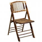 Bamboo Folding Chairs | Set of 2 Bamboo Wood Folding Chairs