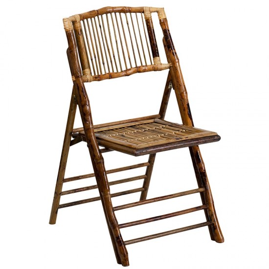 Bamboo Folding Chairs | Set of 2 Bamboo Wood Folding Chairs