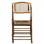 Bamboo Folding Chairs | Set of 2 Bamboo Wood Folding Chairs