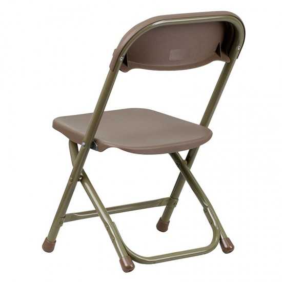 2 Pk. Kids Brown Plastic Folding Chair