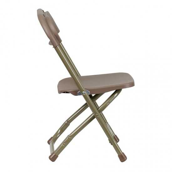 2 Pk. Kids Brown Plastic Folding Chair