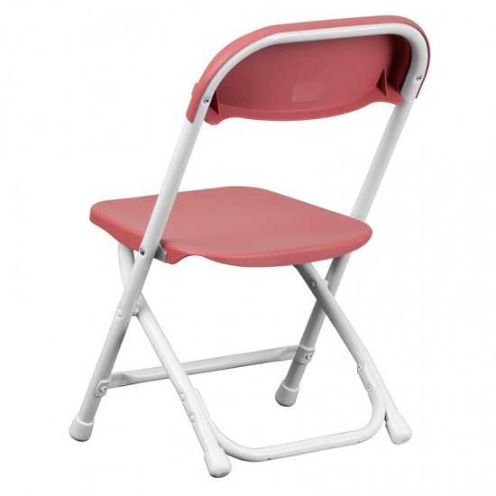 2 Pack Kids Burgundy Plastic Folding Chair