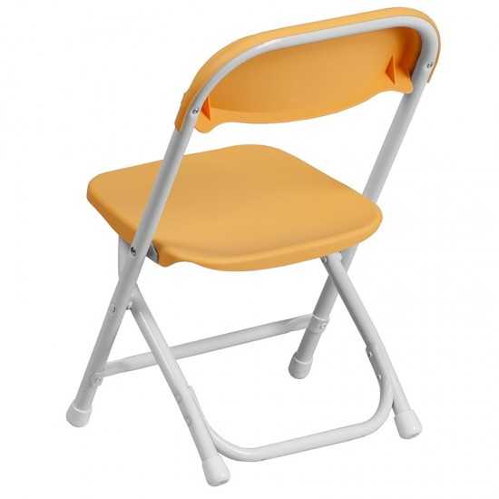 2 Pk. Kids Yellow Plastic Folding Chair