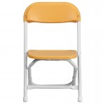 2 Pk. Kids Yellow Plastic Folding Chair