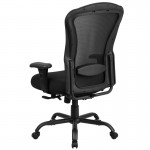 24/7 Intensive Use Big & Tall 400 lb. Rated Black Mesh Multifunction Synchro-Tilt Ergonomic Office Chair