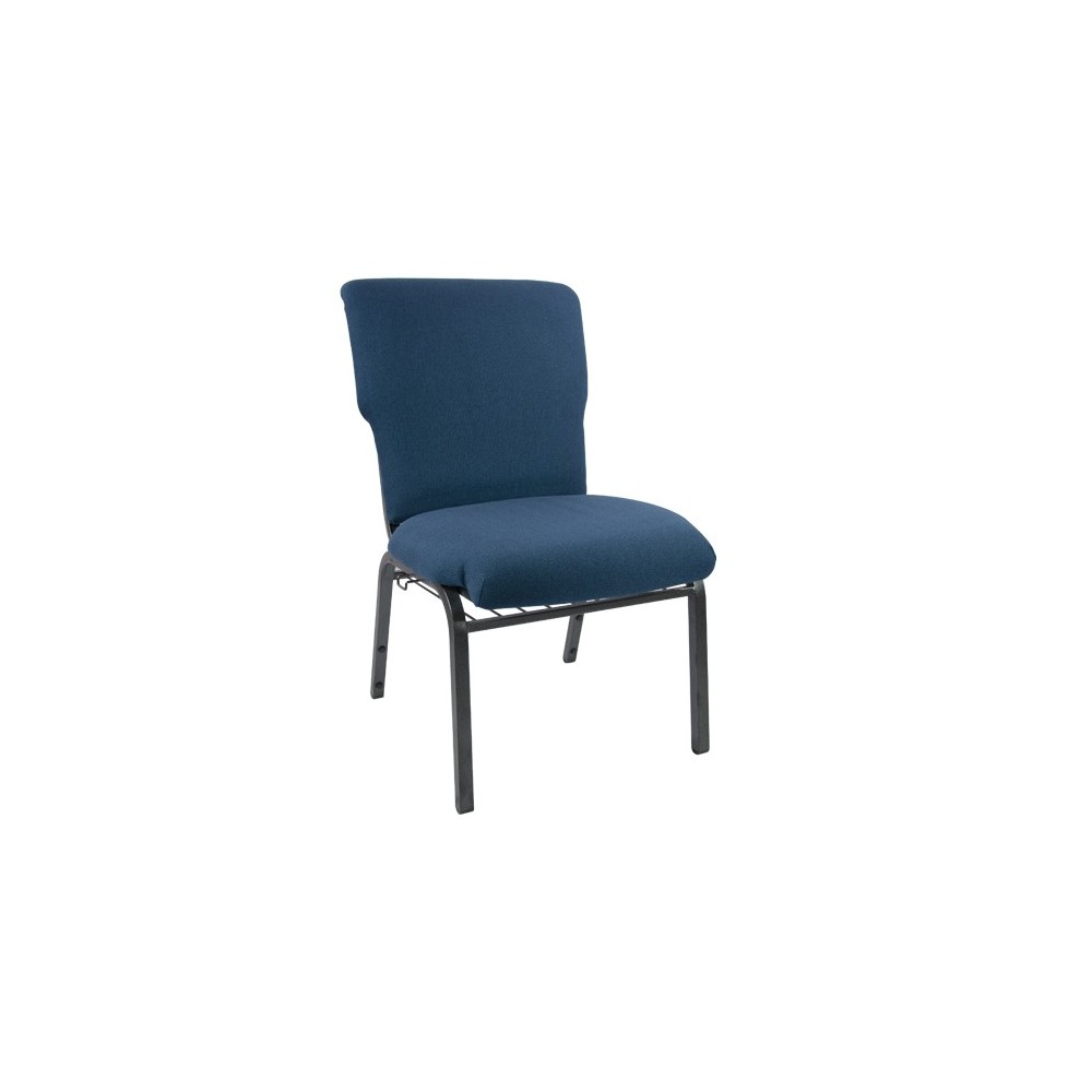 Advantage Navy Discount Church Chair - 21 in. Wide