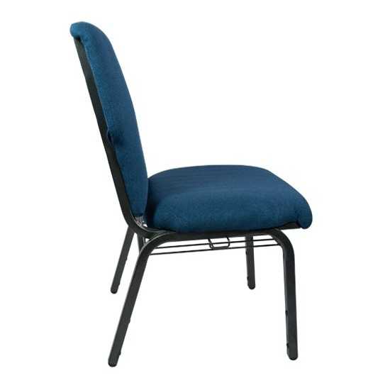 Advantage Navy Discount Church Chair - 21 in. Wide