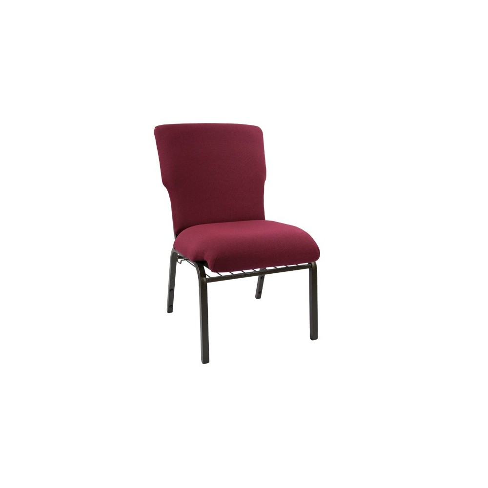 Advantage Maroon Discount Church Chair - 21 in. Wide