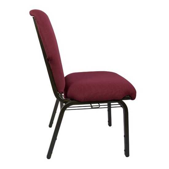 Advantage Maroon Discount Church Chair - 21 in. Wide