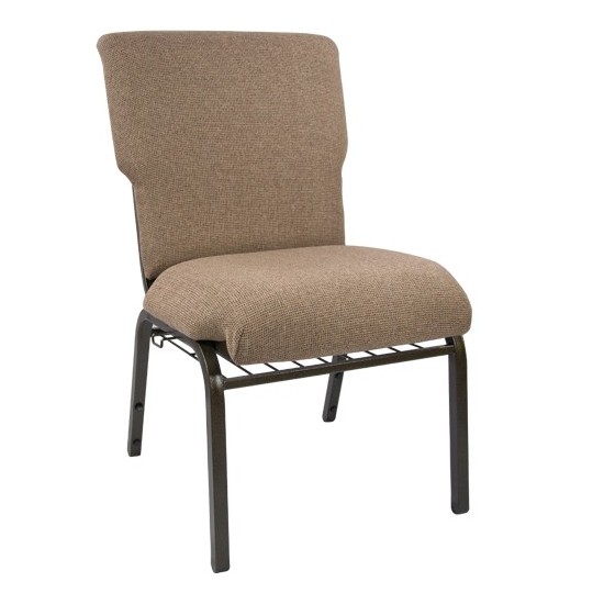 Advantage Mixed Tan Discount Church Chair - 21 in. Wide