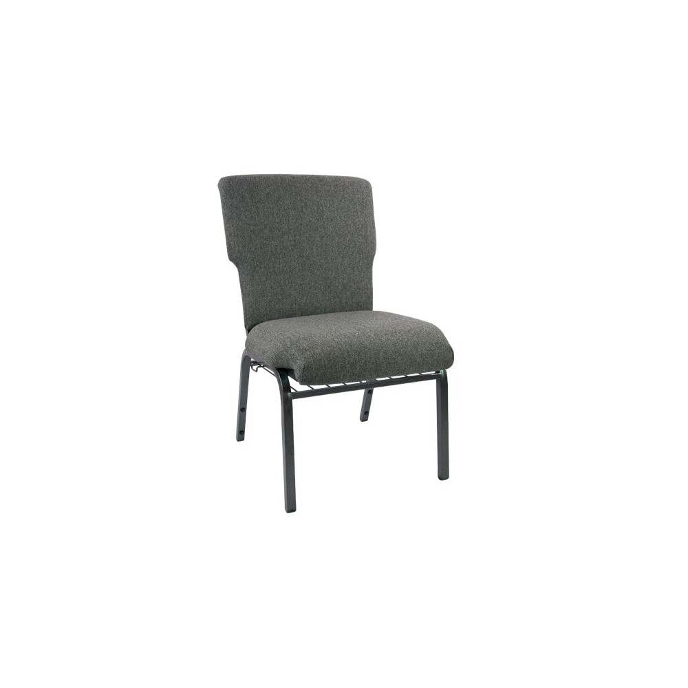 Advantage Charcoal Gray Discount Church Chair - 21 in. Wide