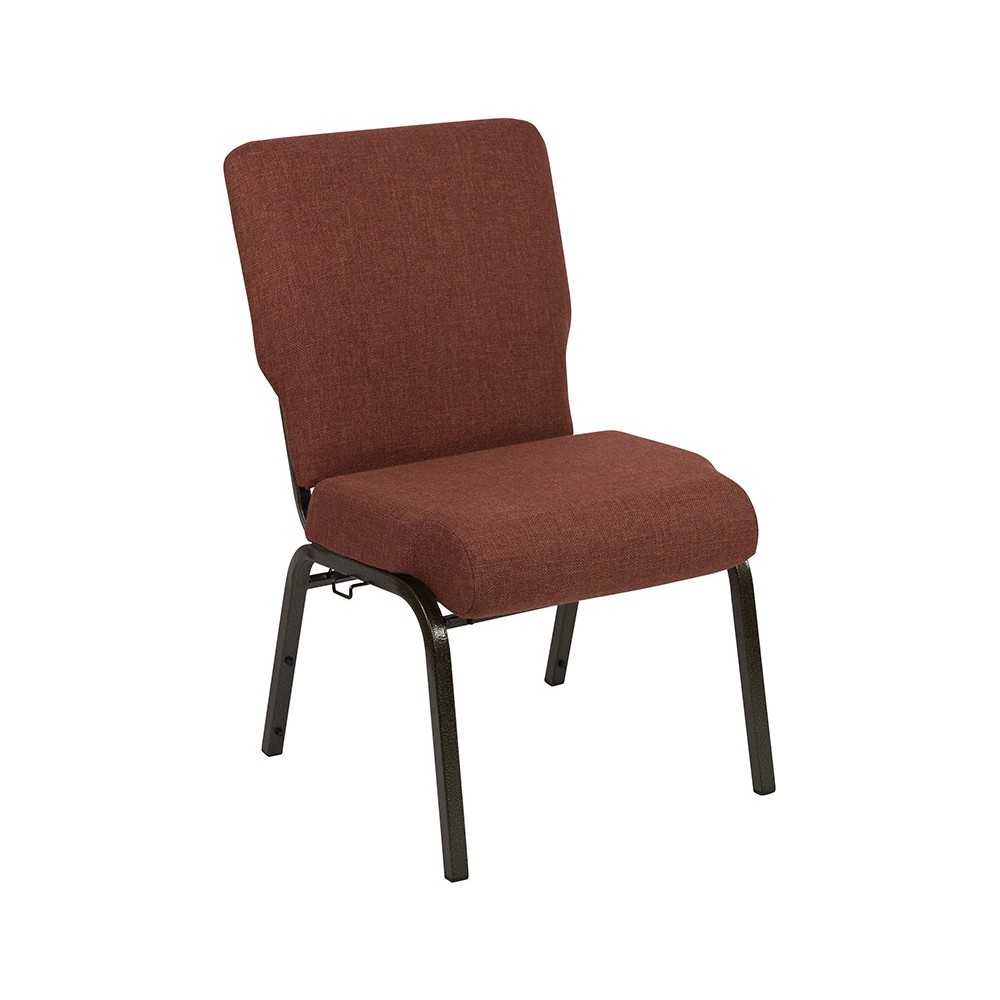 Advantage 20.5 in. Cinnamon Molded Foam Church Chair with Book Rack Advantage 20.5 in. Cinnamon Molded Foam Church Chair with Book Rack