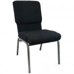 Advantage Black Church Chairs 18.5 in. Wide