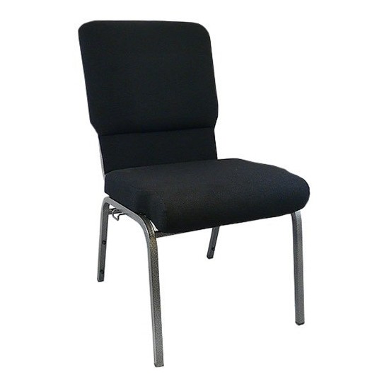 Advantage Black Church Chairs 18.5 in. Wide