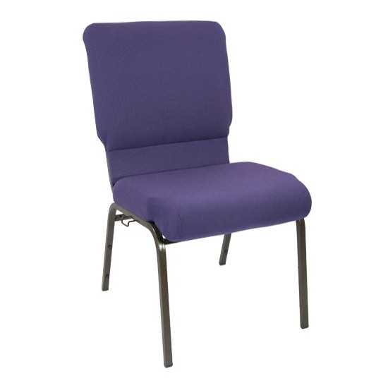 Advantage Eggplant Church Chair 18.5 in. Wide