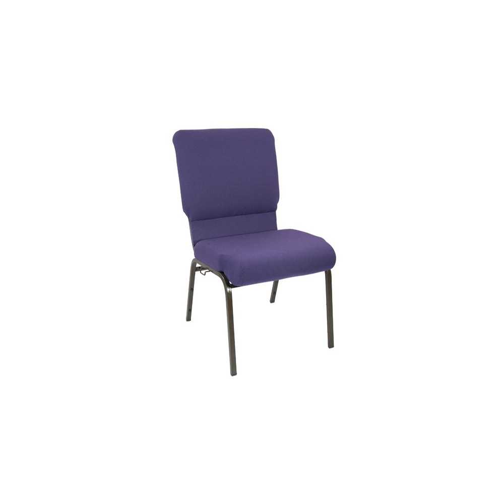 Advantage Eggplant Church Chair 18.5 in. Wide