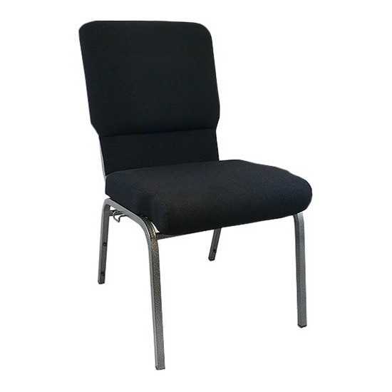 Advantage Black Church Chair 18.5 in. Wide