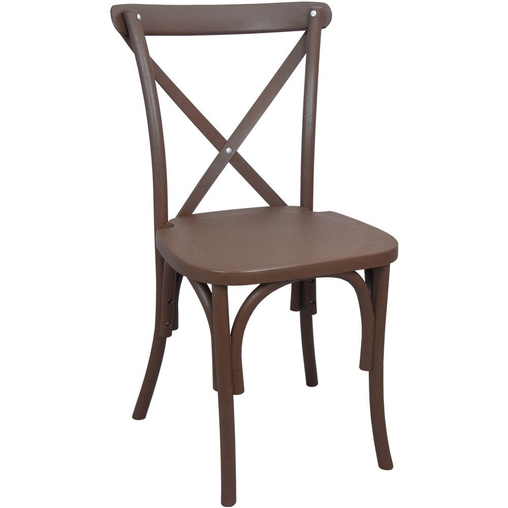 Advantage Brown Resin X-Back Chair