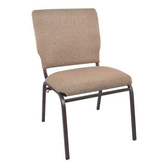 Advantage Mixed Tan Multipurpose Church Chairs - 18.5 in. Wide