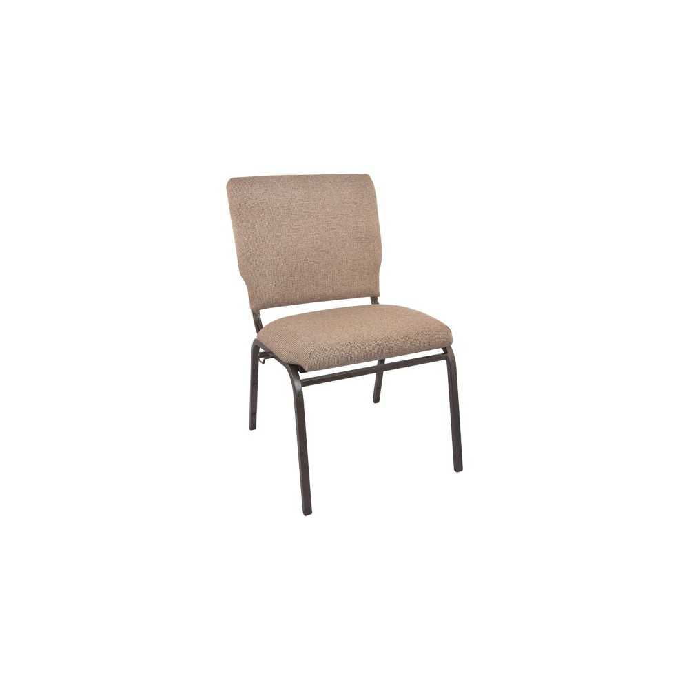 Advantage Mixed Tan Multipurpose Church Chairs - 18.5 in. Wide