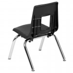 Advantage Black Student Stack School Chair - 12-inch