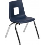 Advantage Navy Student Stack School Chair - 14-inch