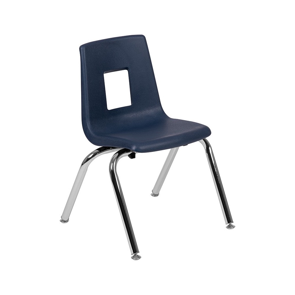 Advantage Navy Student Stack School Chair - 14-inch