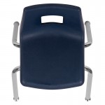 Advantage Navy Student Stack School Chair - 14-inch