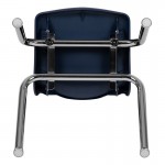 Advantage Navy Student Stack School Chair - 14-inch