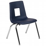 Advantage Navy Student Stack School Chair - 16-inch