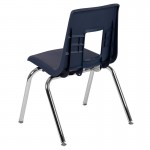 Advantage Navy Student Stack School Chair - 16-inch