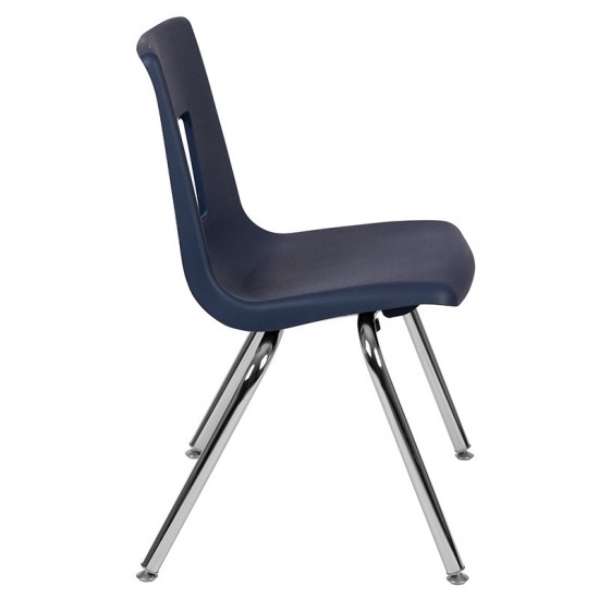 Advantage Navy Student Stack School Chair - 16-inch