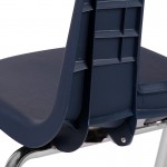 Advantage Navy Student Stack School Chair - 16-inch