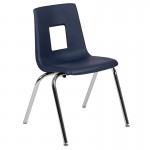 Advantage Navy Student Stack School Chair - 18-inch