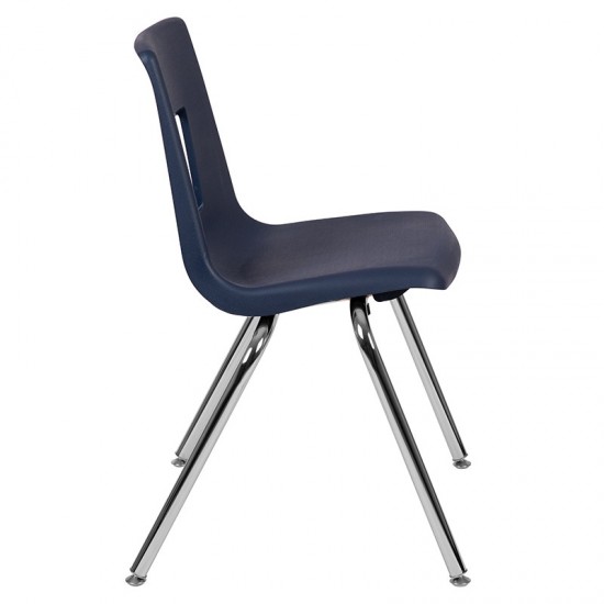 Advantage Navy Student Stack School Chair - 18-inch