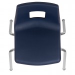 Advantage Navy Student Stack School Chair - 18-inch